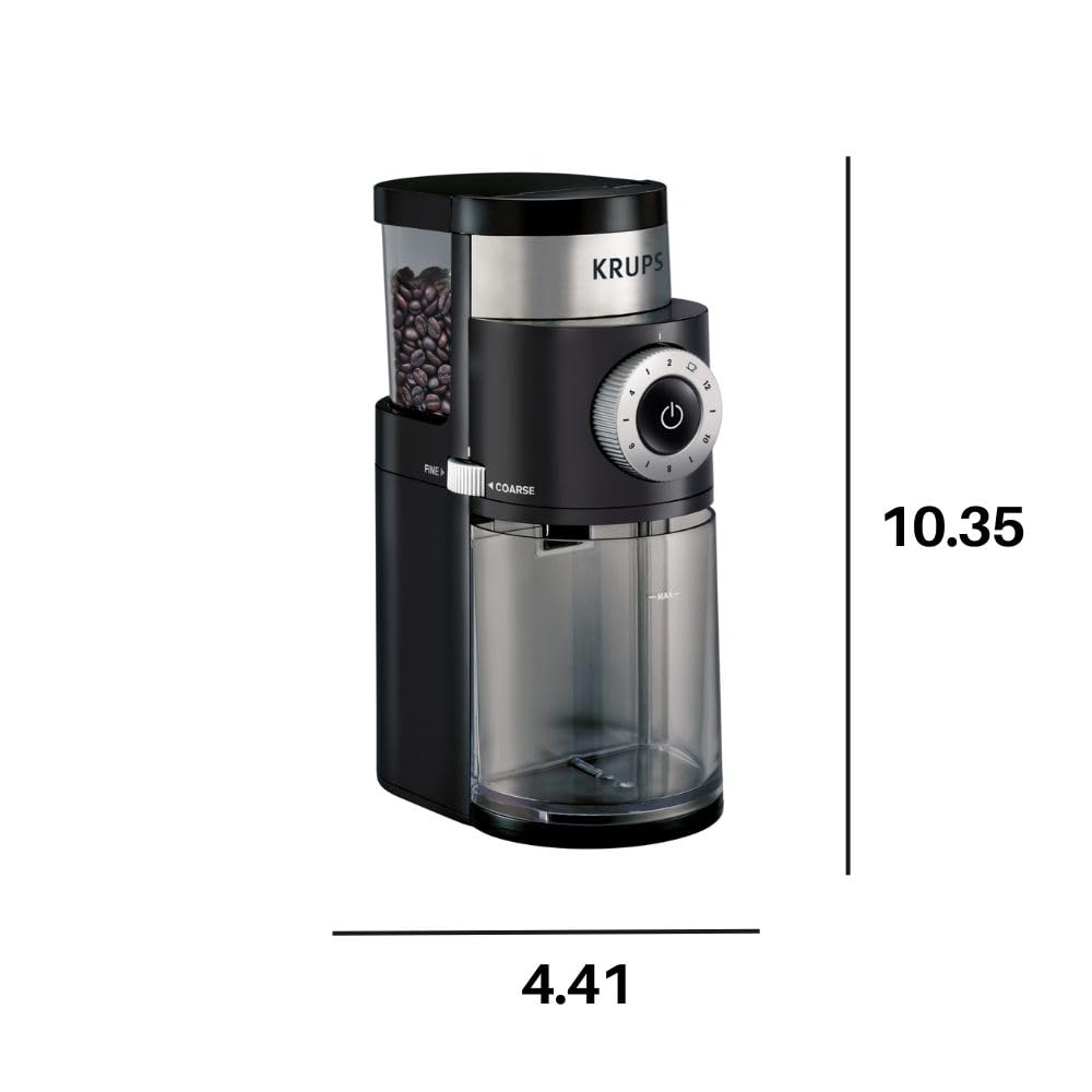 Burr Coffee Grinder 12 Settings 8 oz Stainless Steel I1561