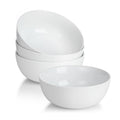 White Ceramic Soup Bowls Set of 4 K743