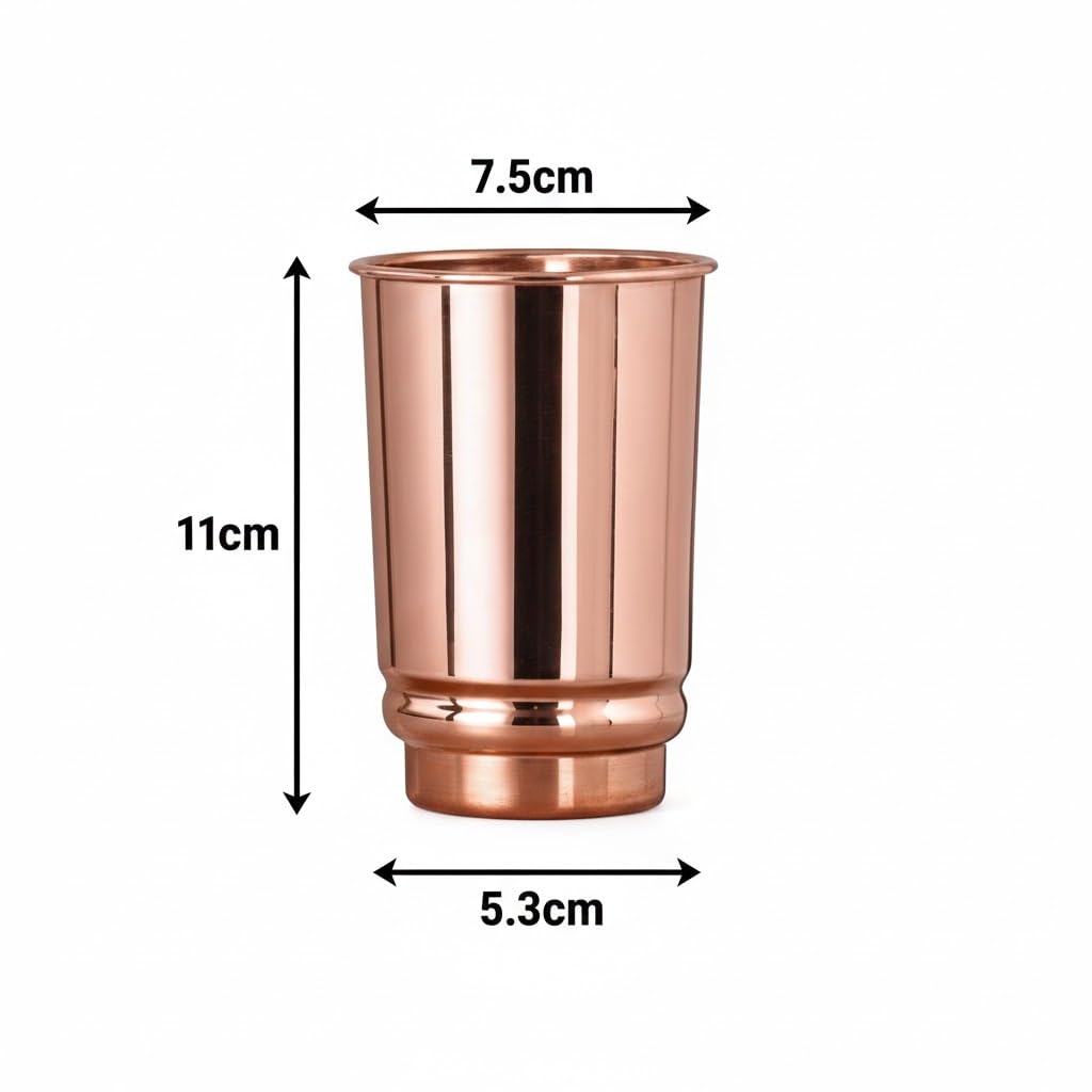 Pure Copper Cups Set of 2, 11.8 oz W875