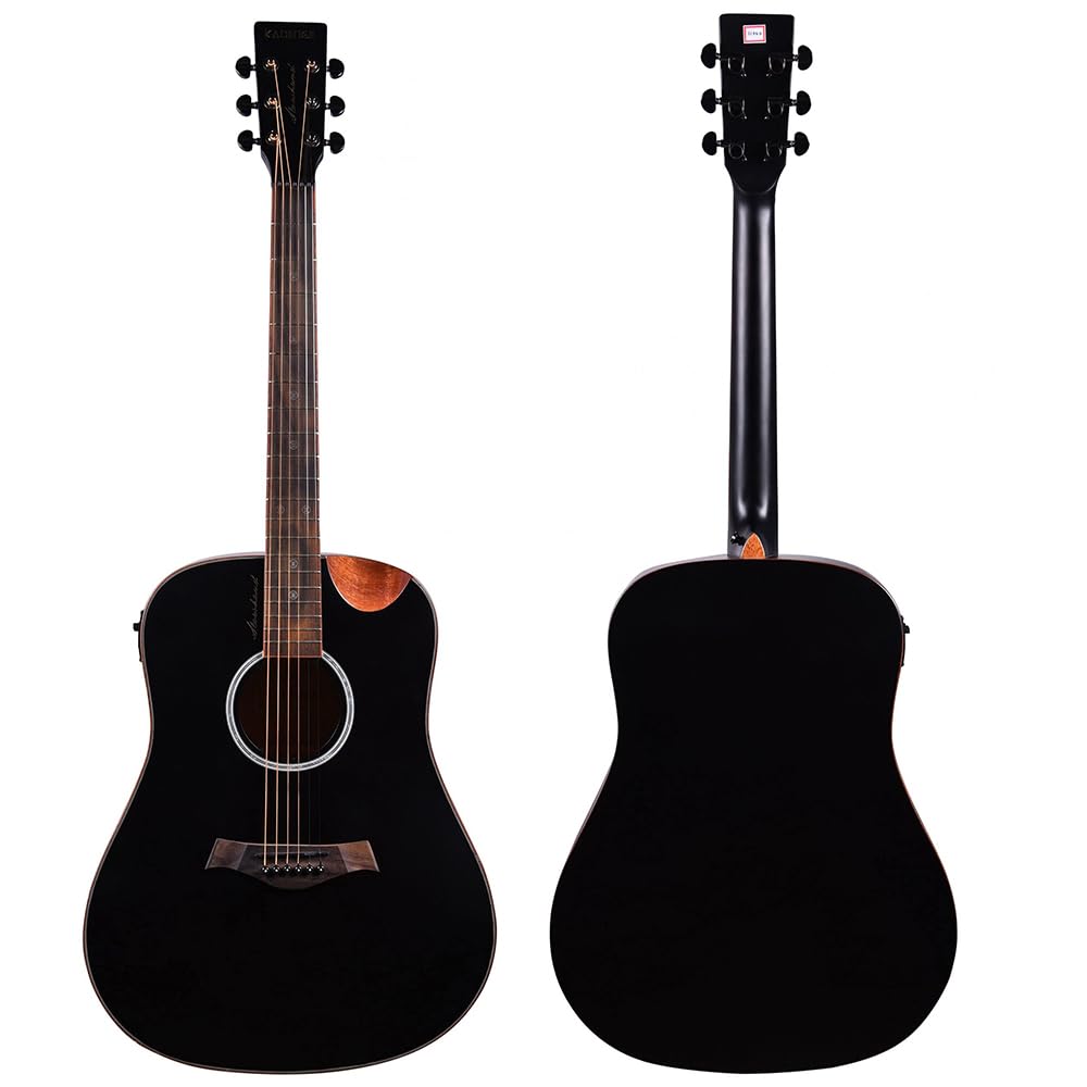41” Black Spruce Wood Electro-Acoustic Guitar with Built-in Pickup V278