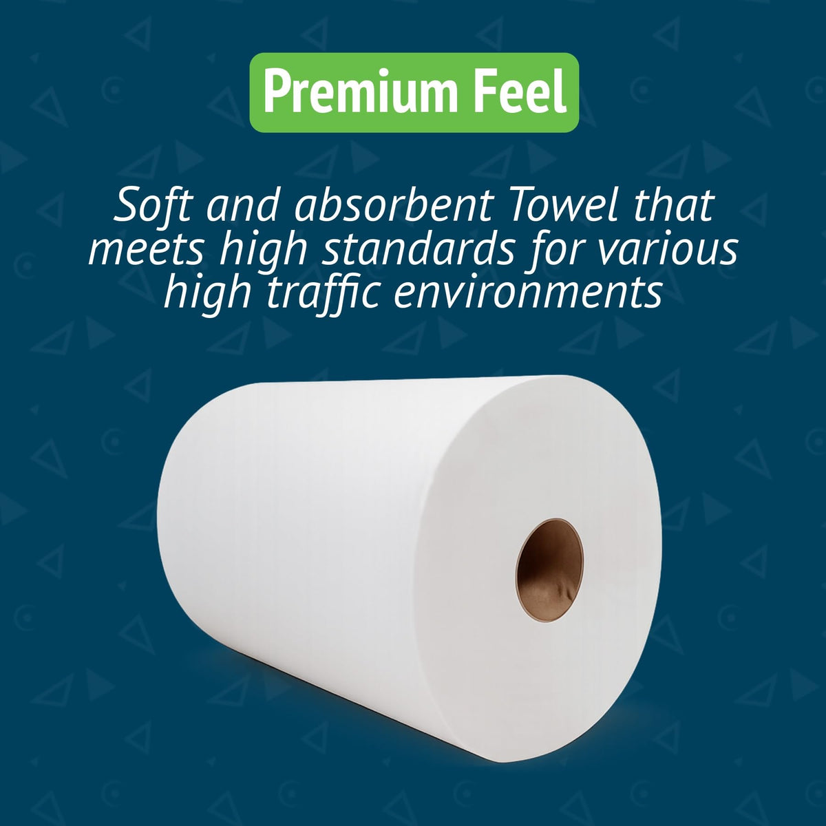 White 10 Inch Paper Towel Dispenser Refill, 6 Rolls F968