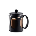 Black 4-Cup Borosilicate Glass French Press Coffee Maker V487