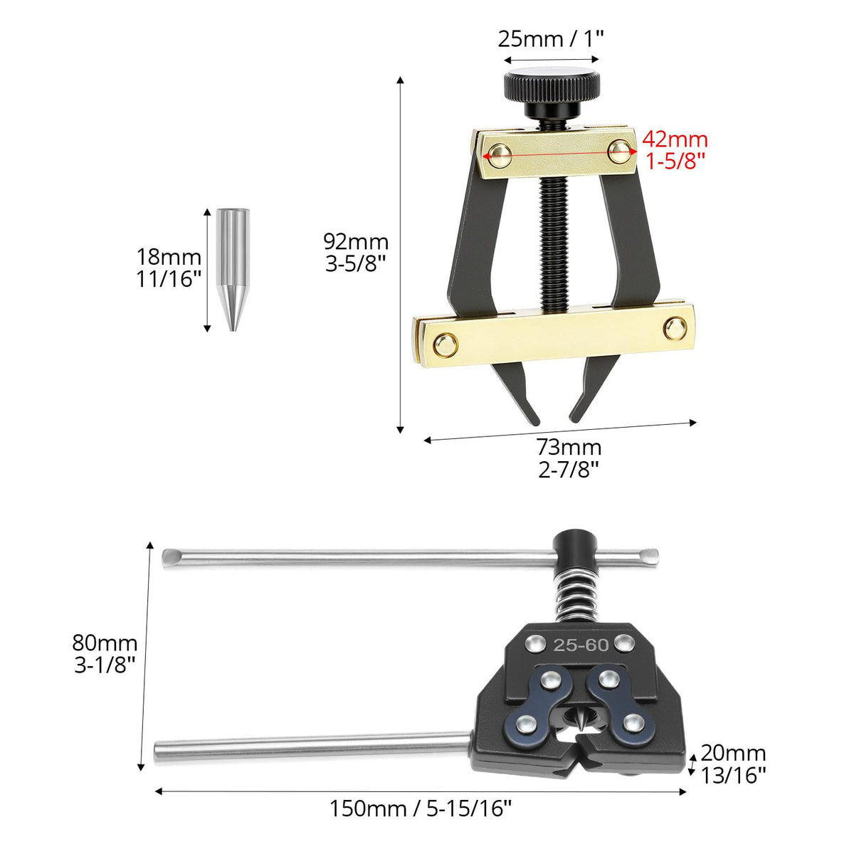 Carbon Steel Roller Chain Tools Kit D321825