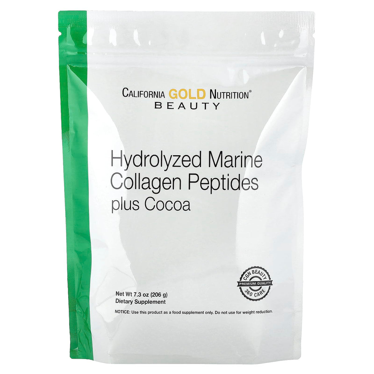Hydrolyzed Marine Collagen Peptides with Cocoa, 7.3 oz Q383011
