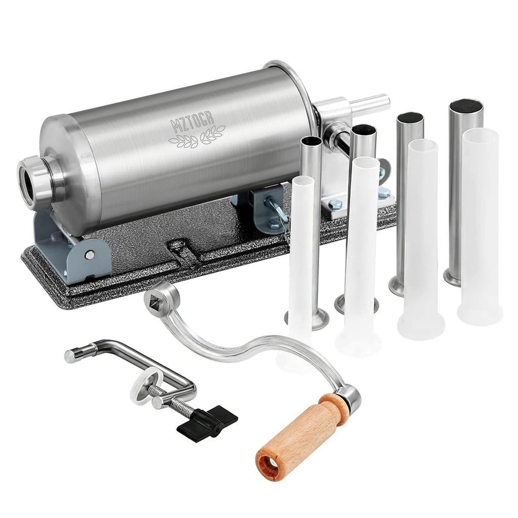 2.5LB Steel Sausage Stuffer with 8 Stuffing Tubes G17985
