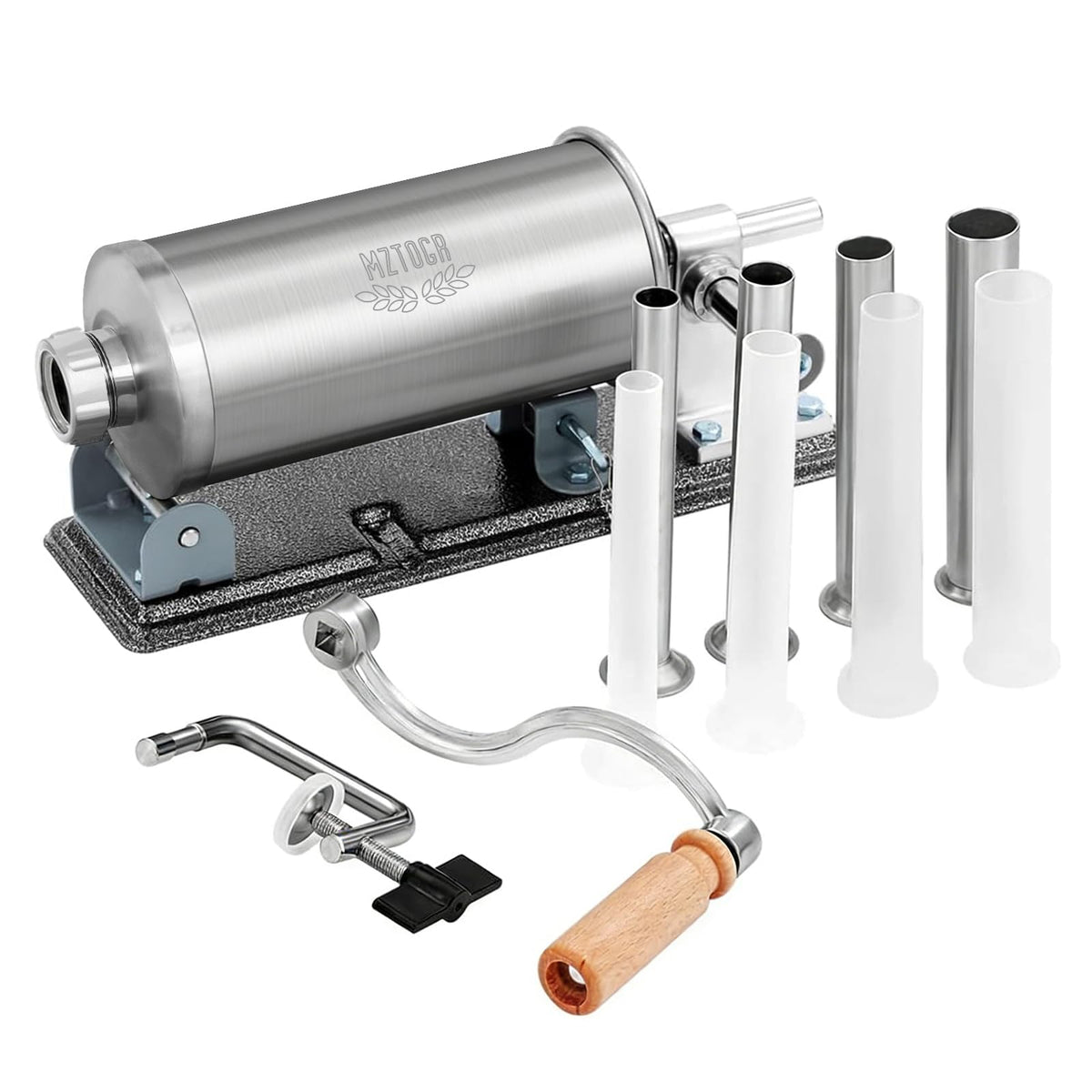 2.5LB Steel Sausage Stuffer with 8 Stuffing Tubes G17985