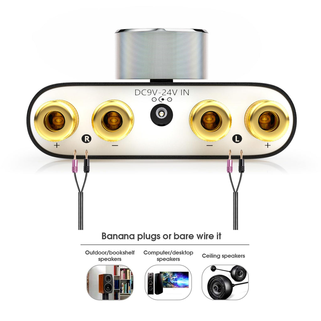Mini Bluetooth 5.0 Stereo Power Amplifier 50W×2 Black I203344