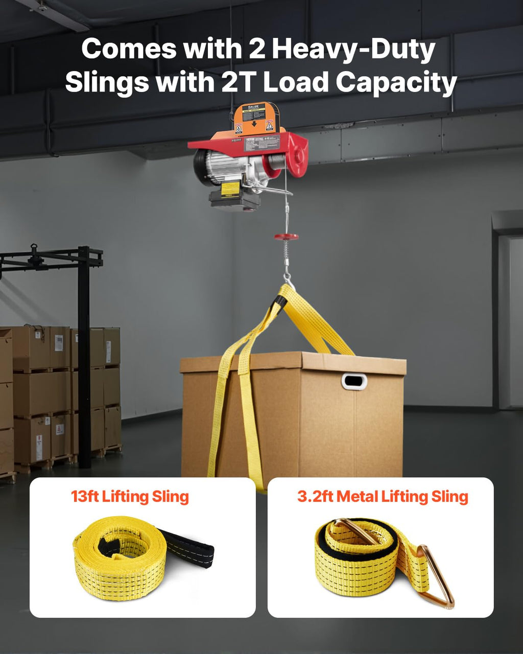 1320 lbs 120V Electric Hoist with Wireless Remote I16051