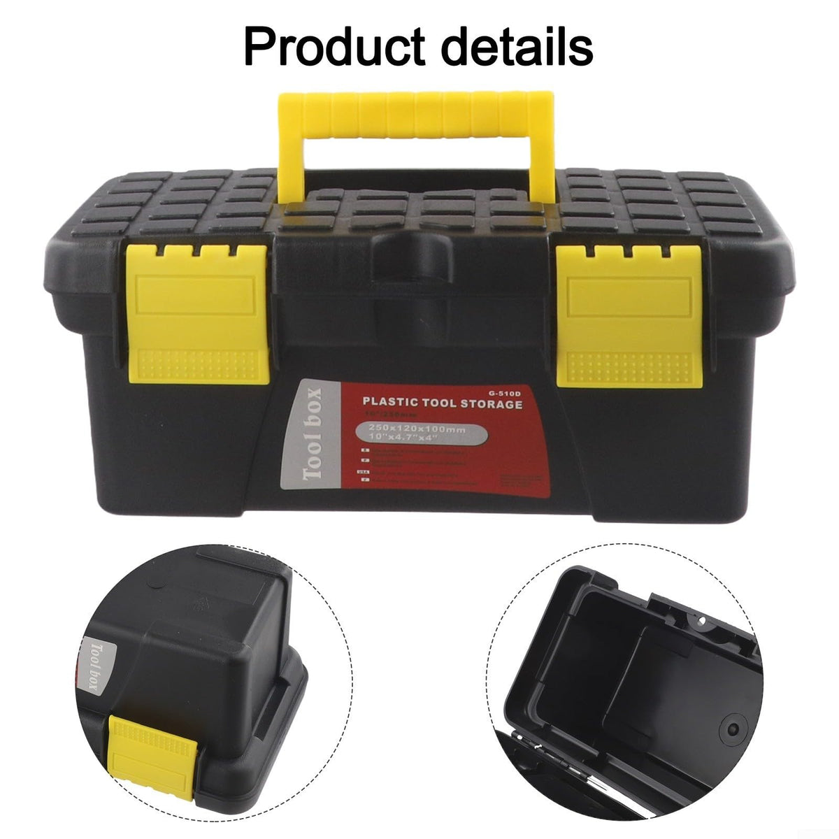 10 Inch Plastic Toolbox U162783