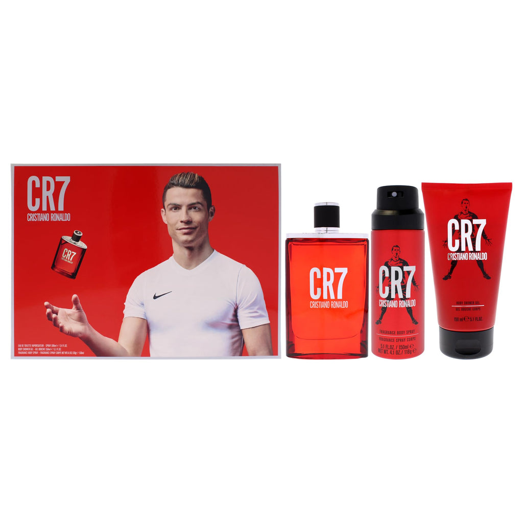 3 Pc Men EDT Spray Body Spray Shower Gel Gift Set K2556