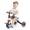 Folding Kids Tricycle with Adjustable Seat & Removable Pedal, Pink A2162