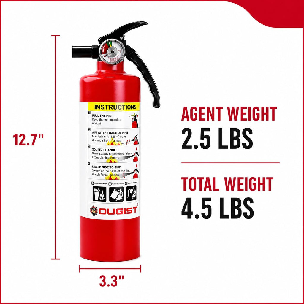 2.5 lb Dry Chemical ABC Fire Extinguisher T327515