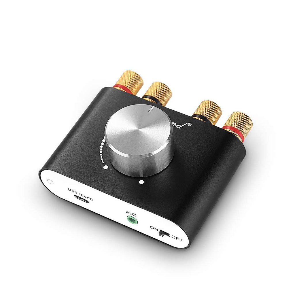 Mini Bluetooth 5.0 Stereo Power Amplifier 50W×2 Black I203344