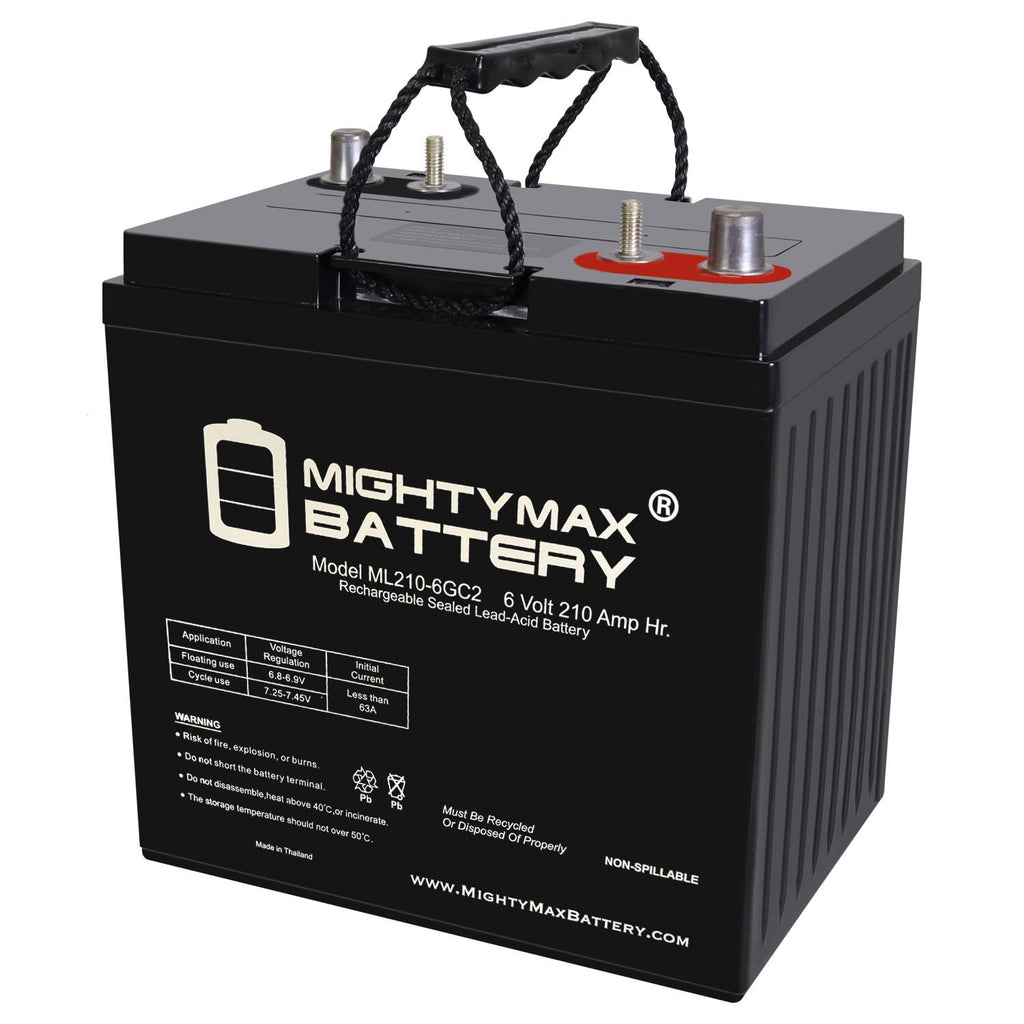 6 Volt 210 AH Rechargeable SLA AGM Battery H188250