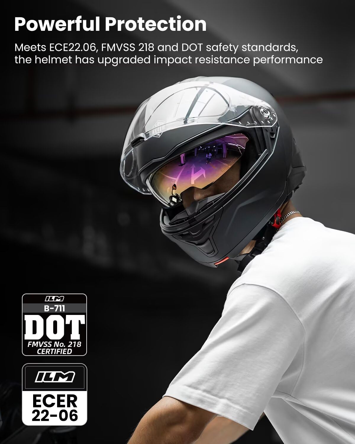 Motorcycle Helmet Modular Full Face M7844