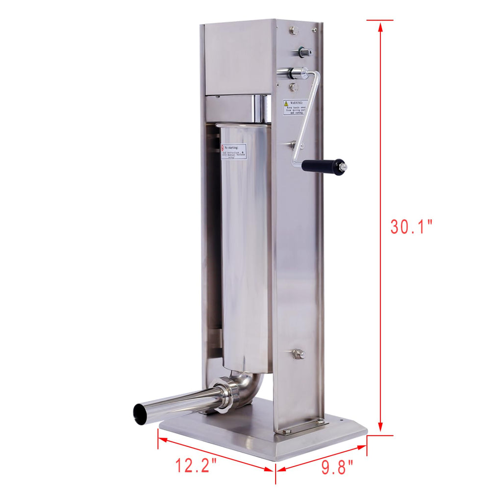 Stainless Steel Vertical Sausage Stuffer 15LB/7L U99467