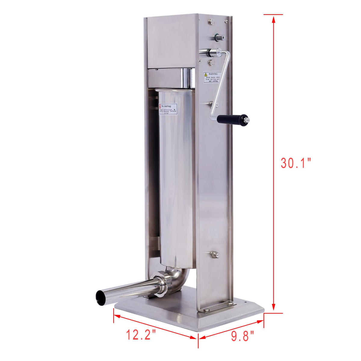Stainless Steel Vertical Sausage Stuffer 15LB/7L U99467