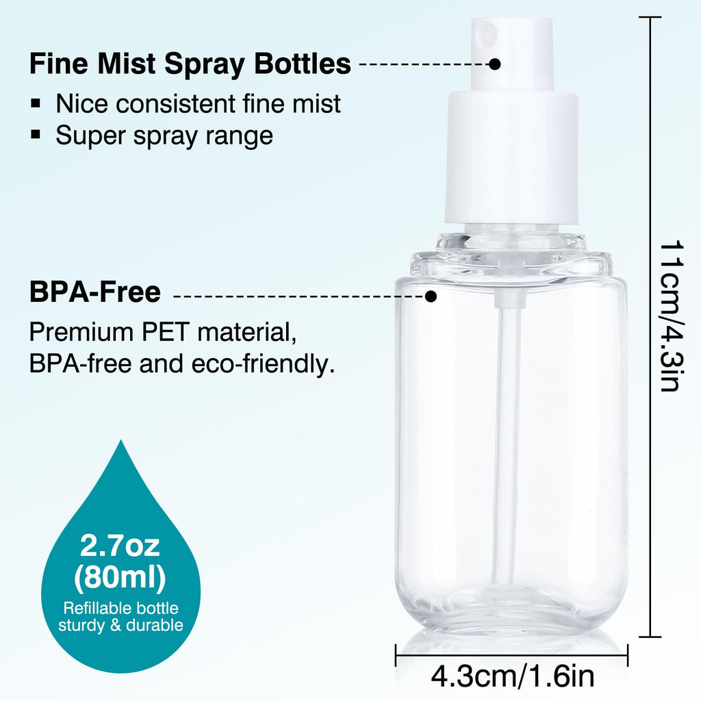 Fine Mist Spray Bottle 3 Pack 2.7oz F37429