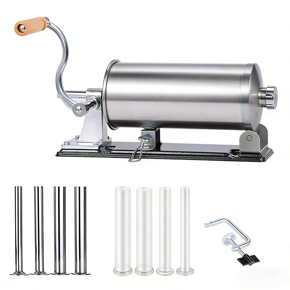 2.5LB Steel Sausage Stuffer with 8 Stuffing Tubes G17985