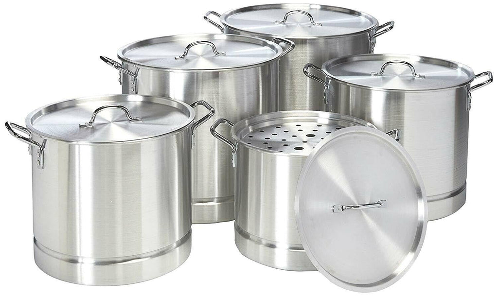 10 Pcs Aluminum Stock Pot Set With Steamer M223