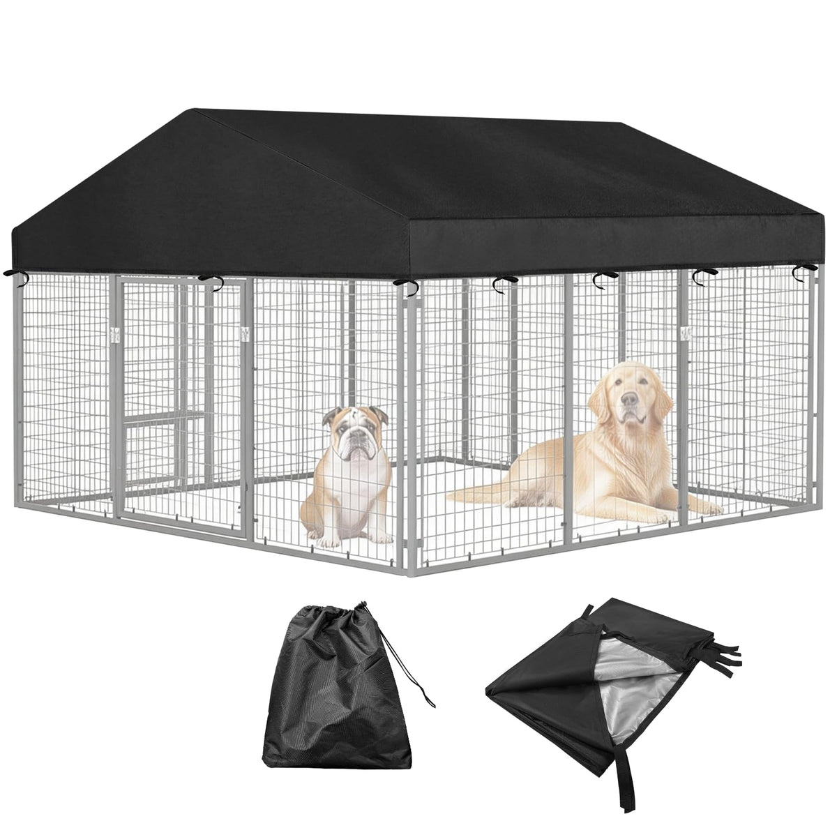 10' x 10' Waterproof 600D Oxford Dog Kennel Cover U49783