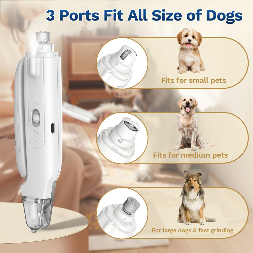 2-in-1 Dog Nail Clippers & Grinder with LED Light S969