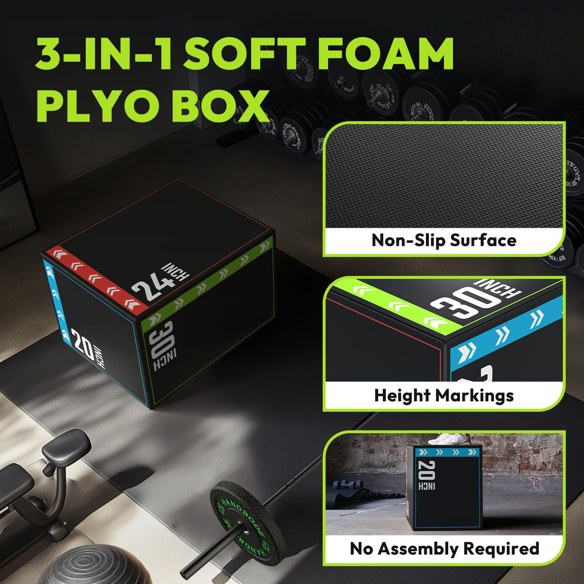 3-in-1 Plyometric Box P52310