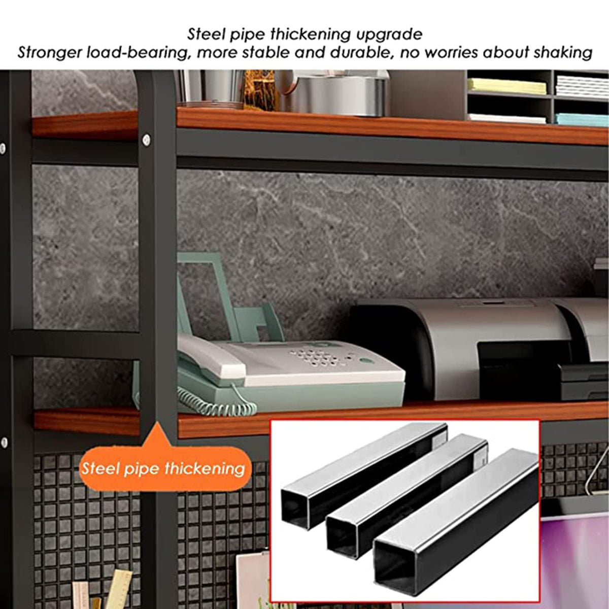 Adjustable Wood Metal Desktop Bookshelf M4669