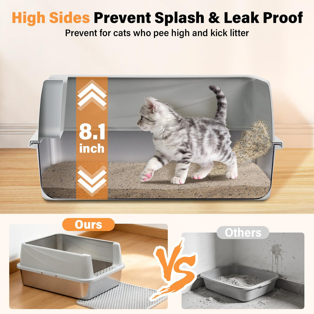 Stainless Steel Cat Litter Box L3418