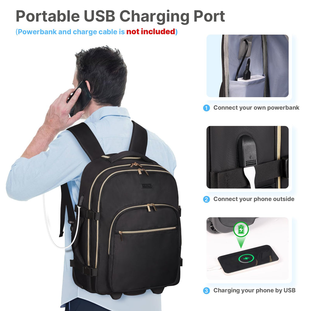 Rolling Backpack with Wheels X390