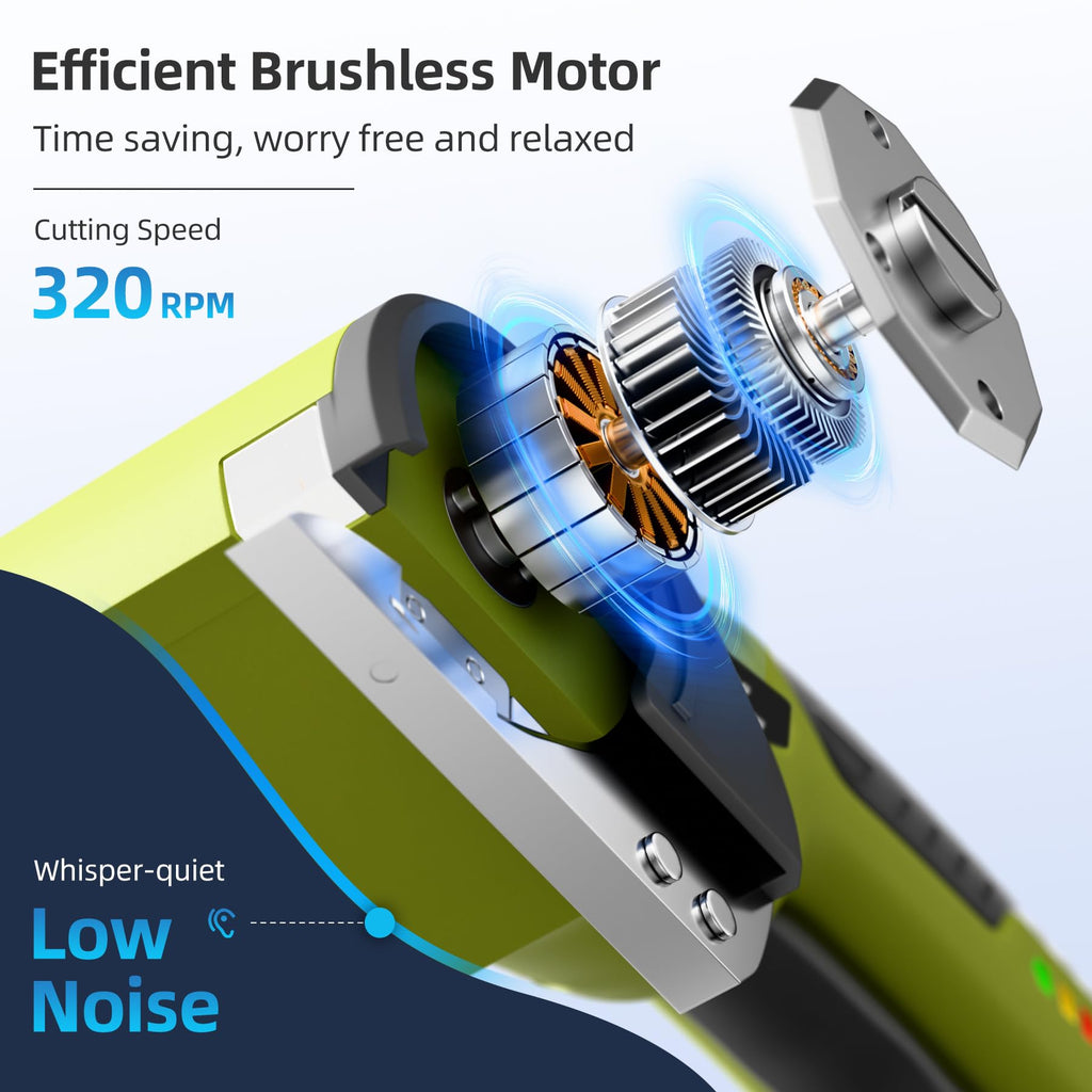 Cordless Electric Cutter with 2 Rotary Blades W805