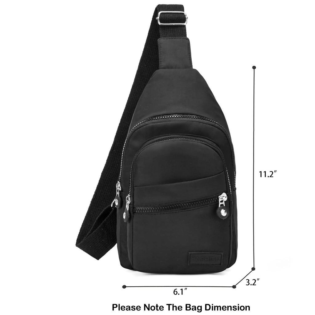 Small Black Sling Crossbody Bag X38604