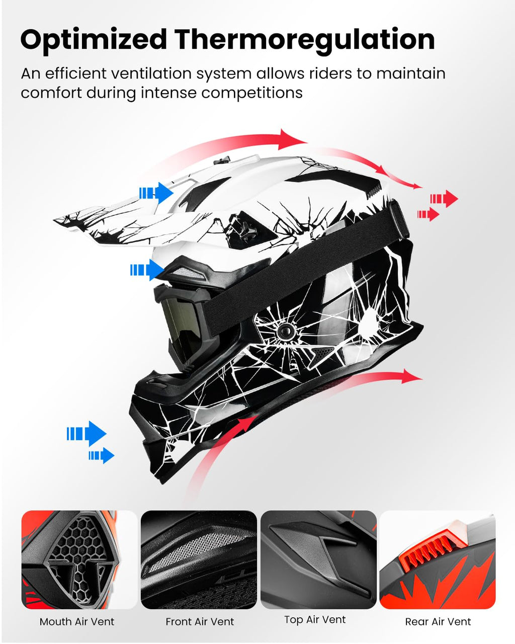 DOT Approved Full Face Motocross Helmet M841839