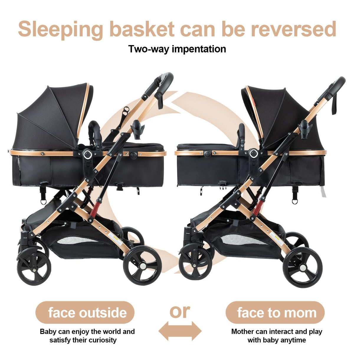 Foldable 2 in 1 Baby Stroller N80085