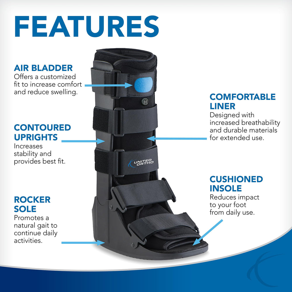 Large Black Fracture Boot R1284