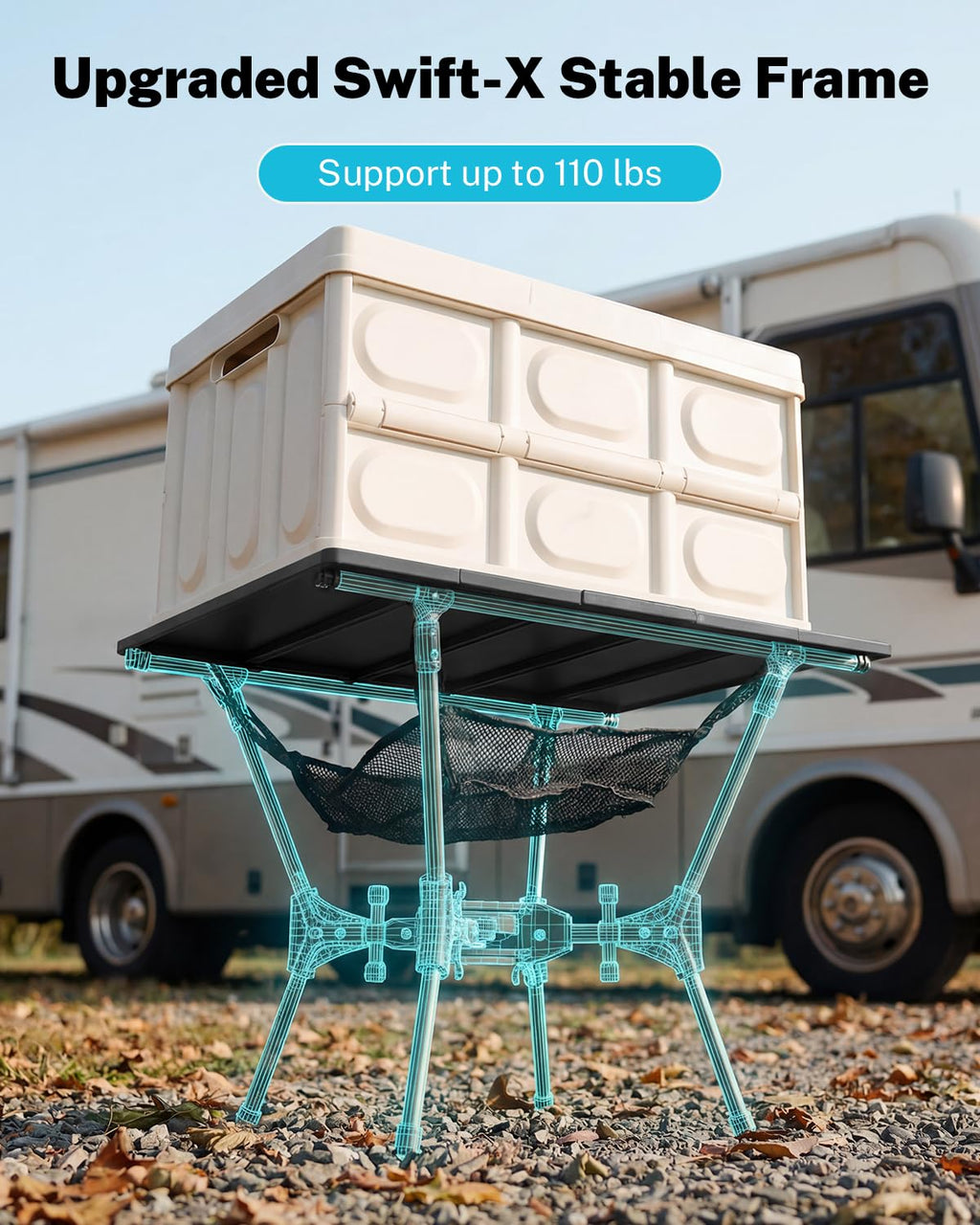 Foldable Aluminum Camping Table Q89420