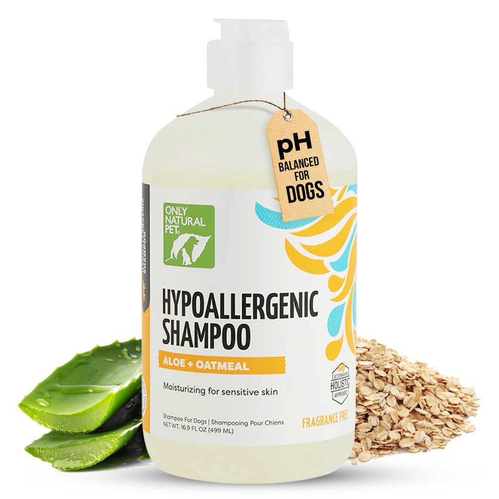 Hypoallergenic Dog Shampoo with Aloe & Oatmeal 16.9 oz J954