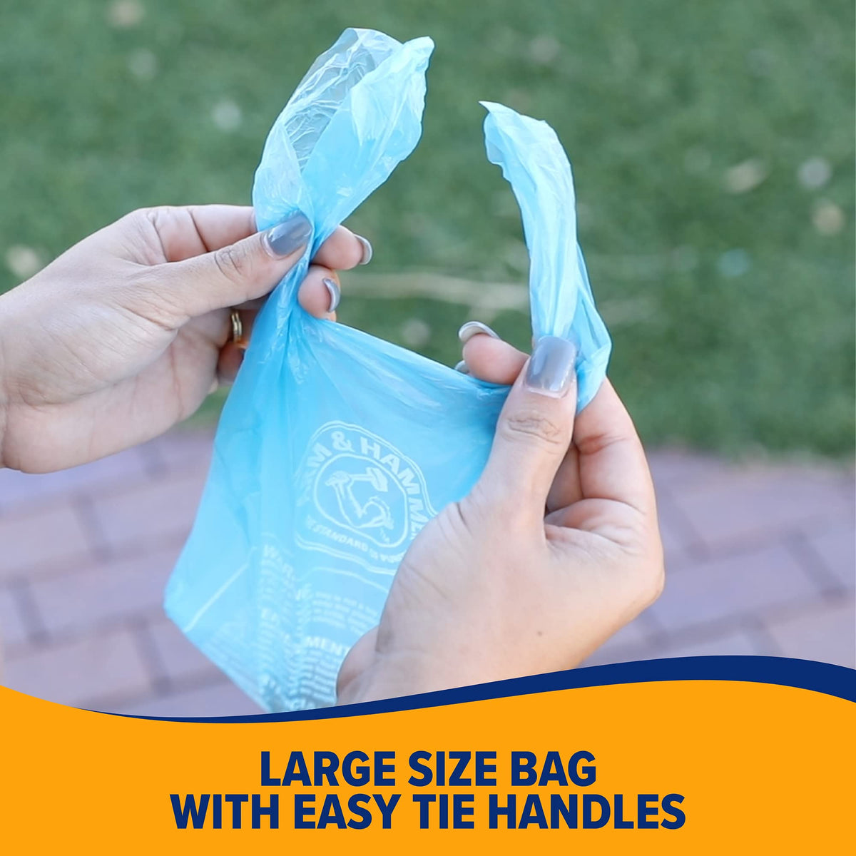 Easy-Tie Waste Bags Blue 75 Count R6188
