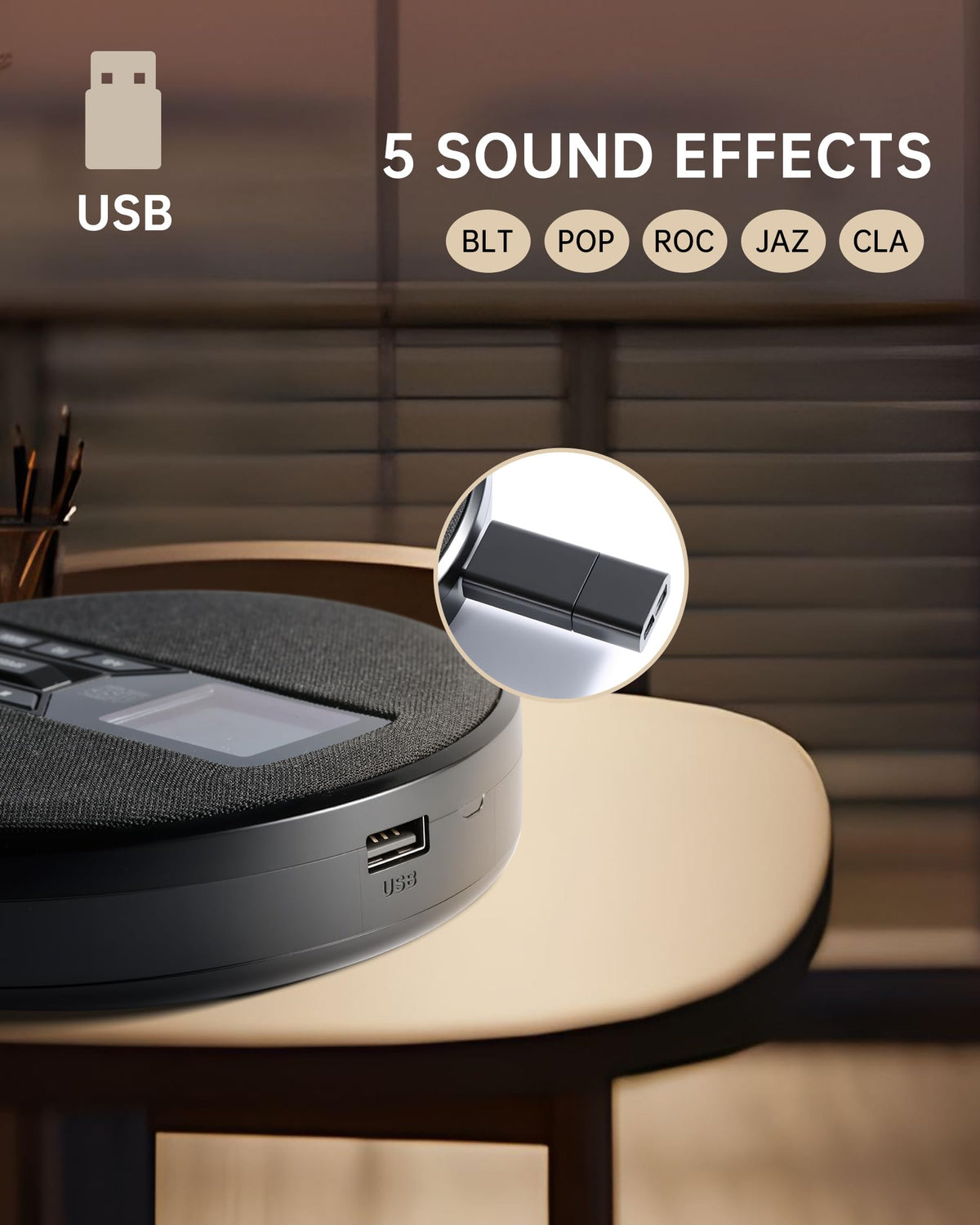 Portable CD Player with Speakers X5849