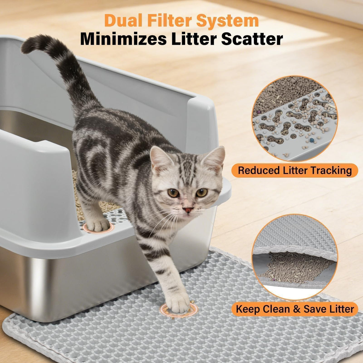 Stainless Steel Cat Litter Box L3418