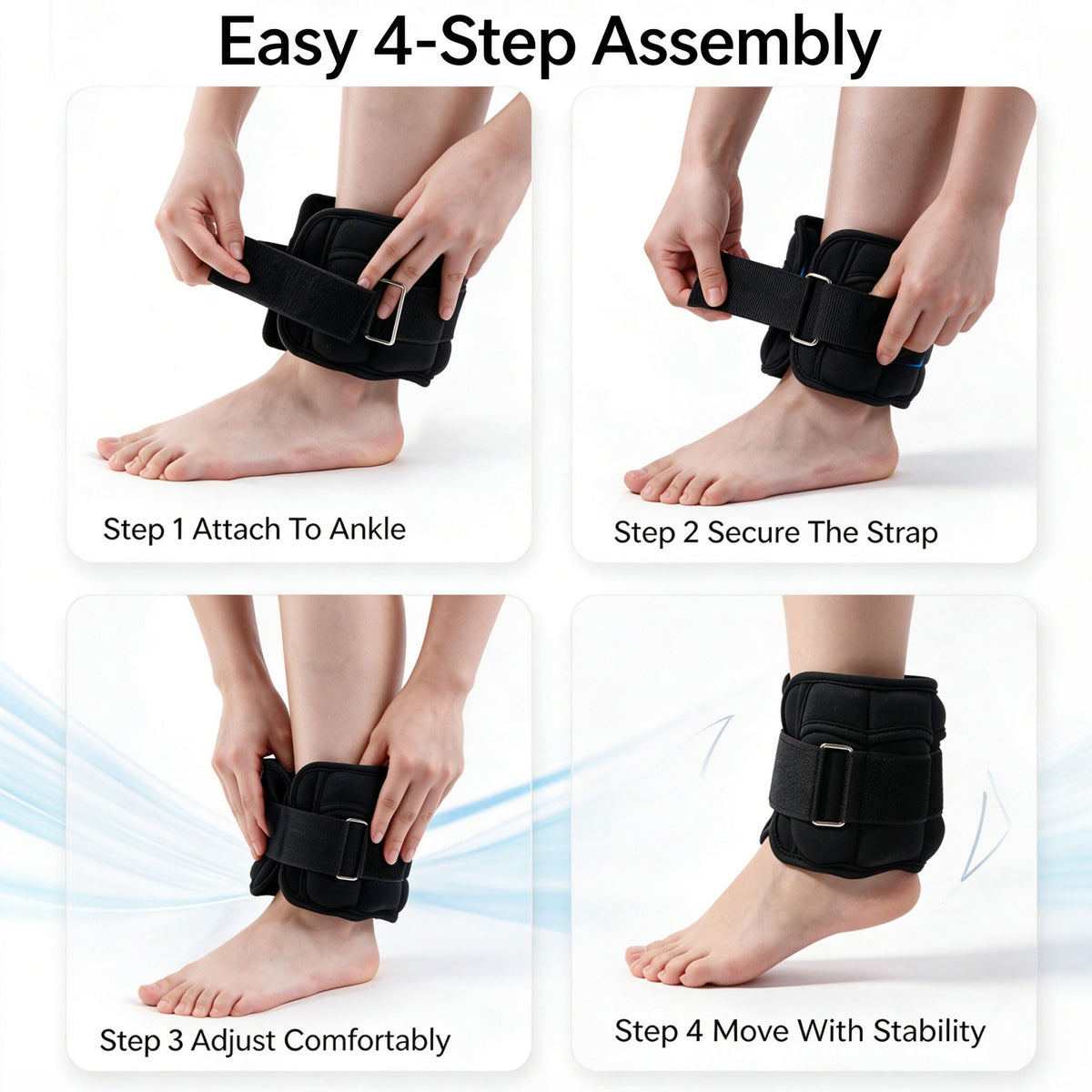 Adjustable Ankle Weights Set S368