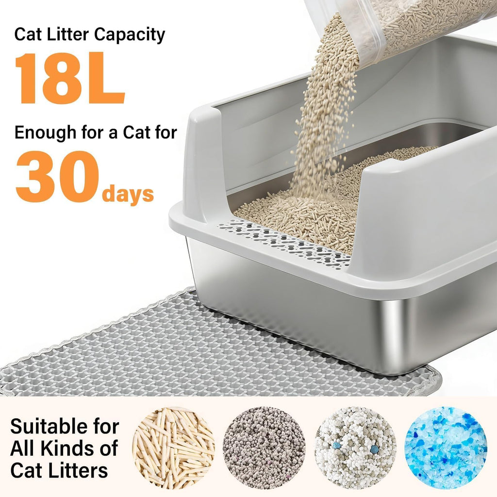 Stainless Steel Cat Litter Box L3418