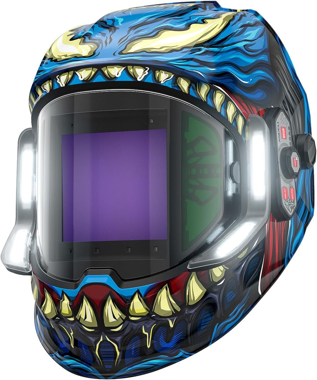 Auto Darkening Welding Helmet with Light F6399