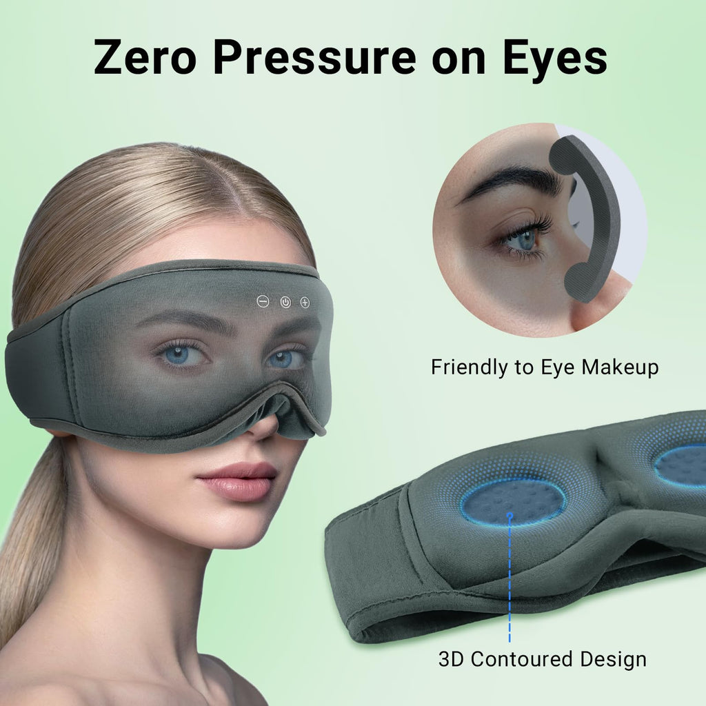 Bamboo Cotton Sleep Mask with Bluetooth Headphones R552430