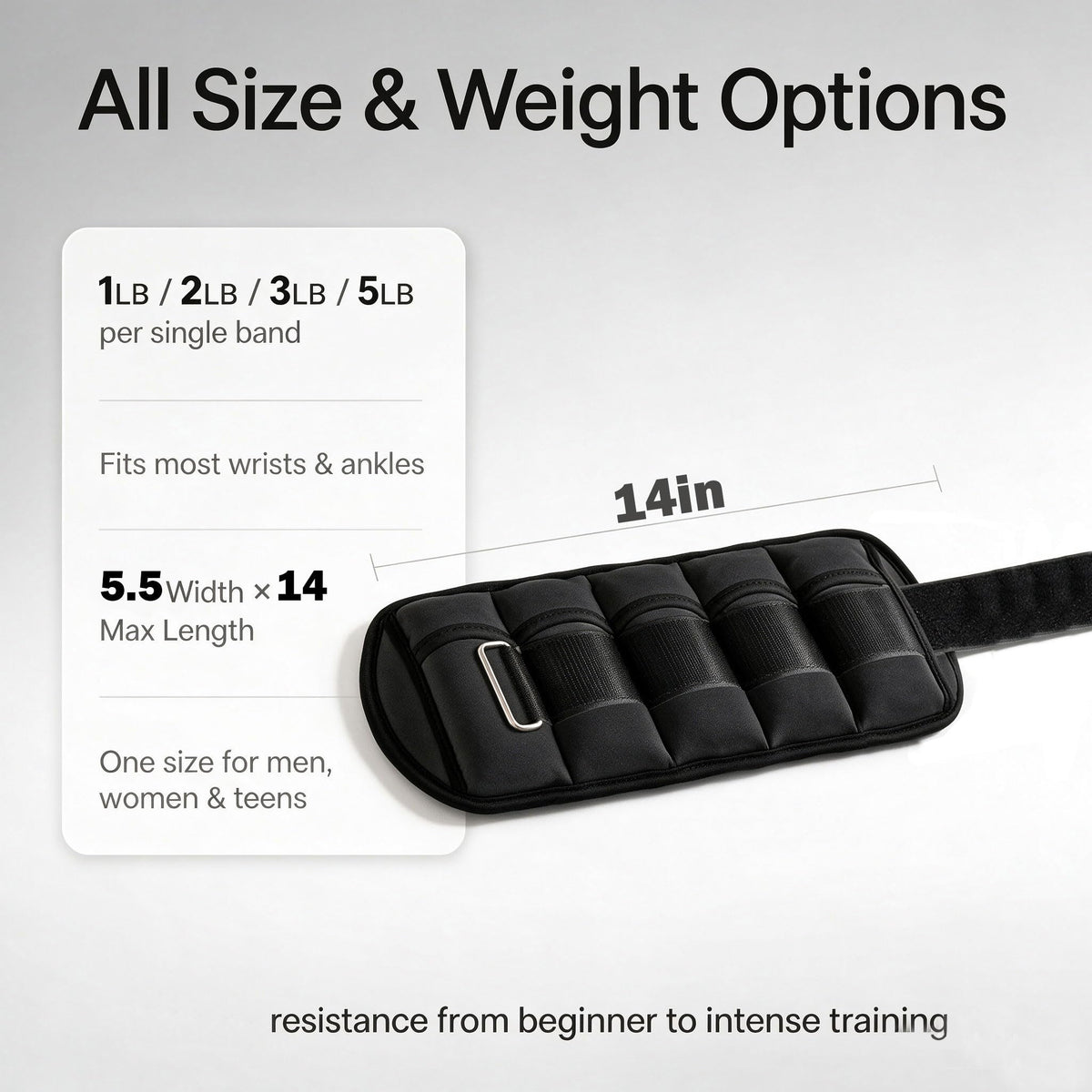 Adjustable Ankle Weights Set S368