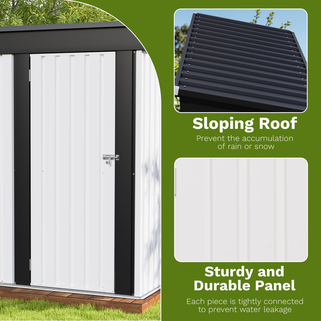 5x3 FT Outdoor Storage Shed E98440