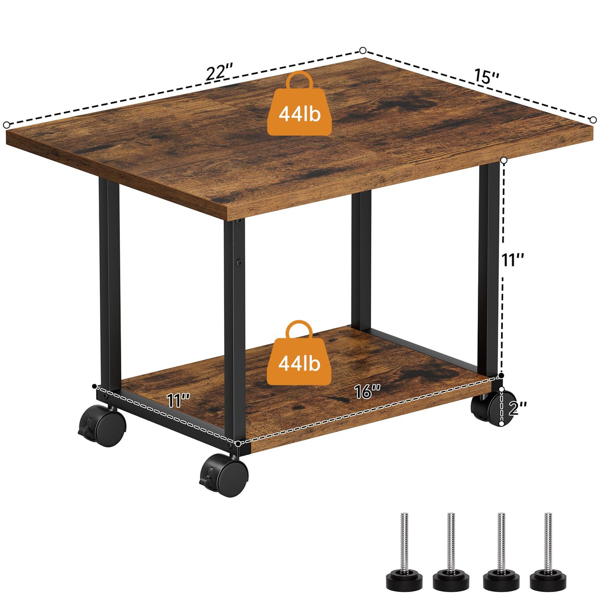 2-Tier Under Desk Printer Stand G582242
