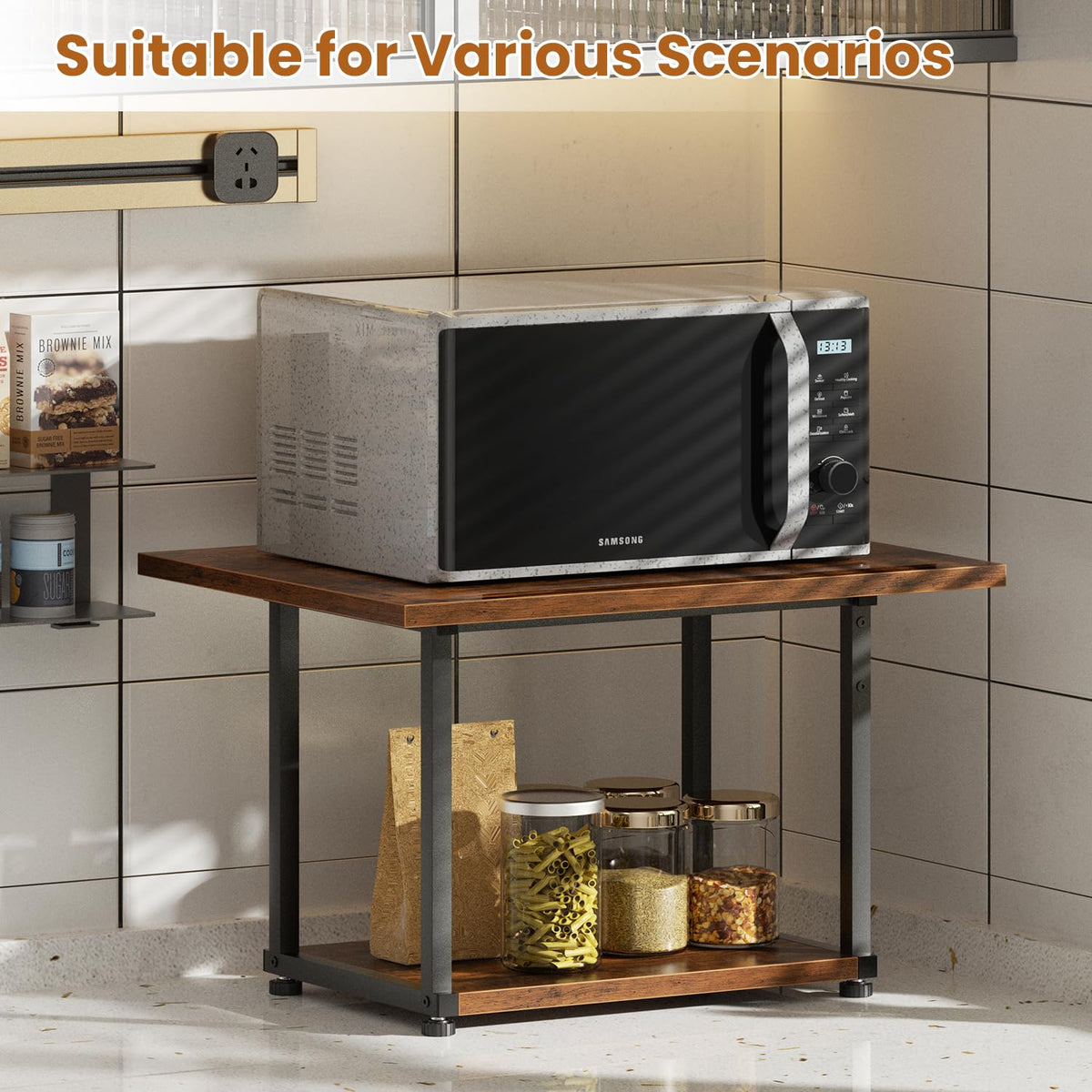 2-Tier Under Desk Printer Stand G582242