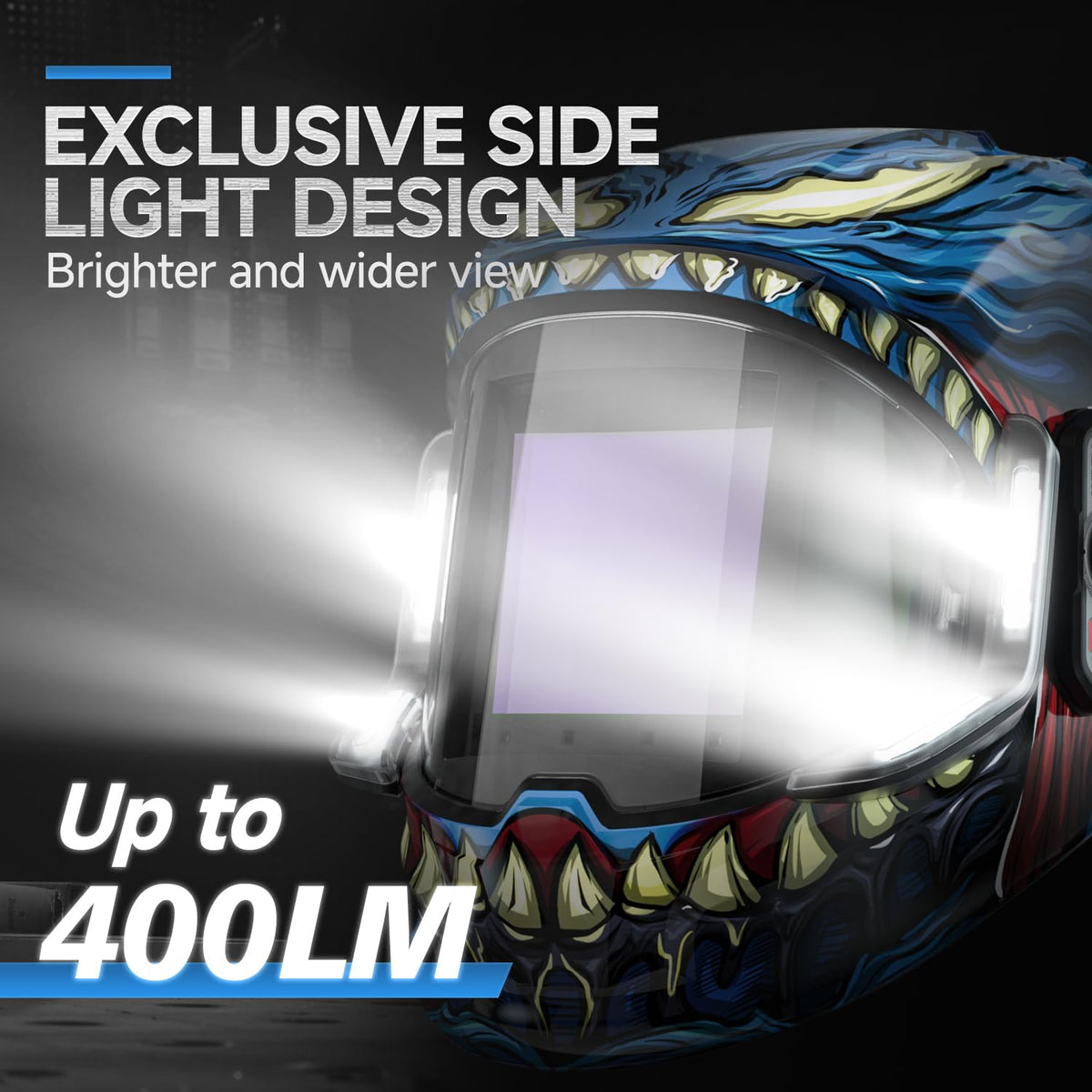 Auto Darkening Welding Helmet with Light F6399