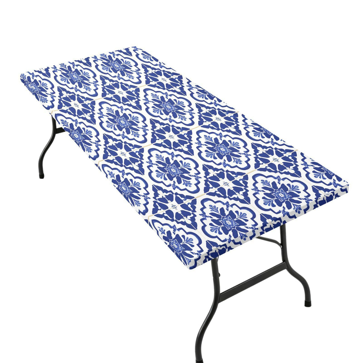 6 Ft Rectangle Water Resistant Tablecloth D9351